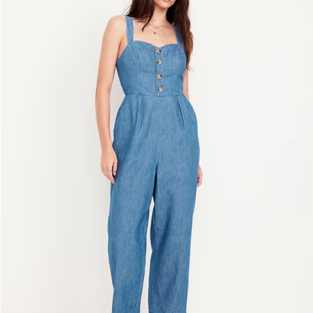 Blue NWT denim style jumper: romper from Old Navy